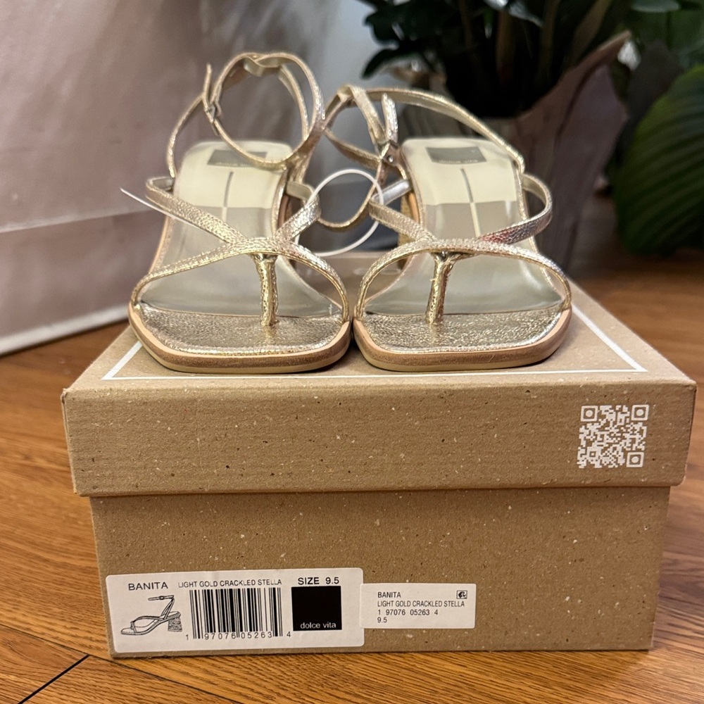 Dolce Vita Light Gold Strappy Heels